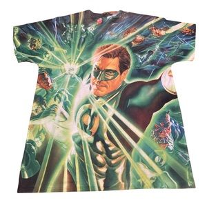 Green-lantern Corps. AOP DC comics tee